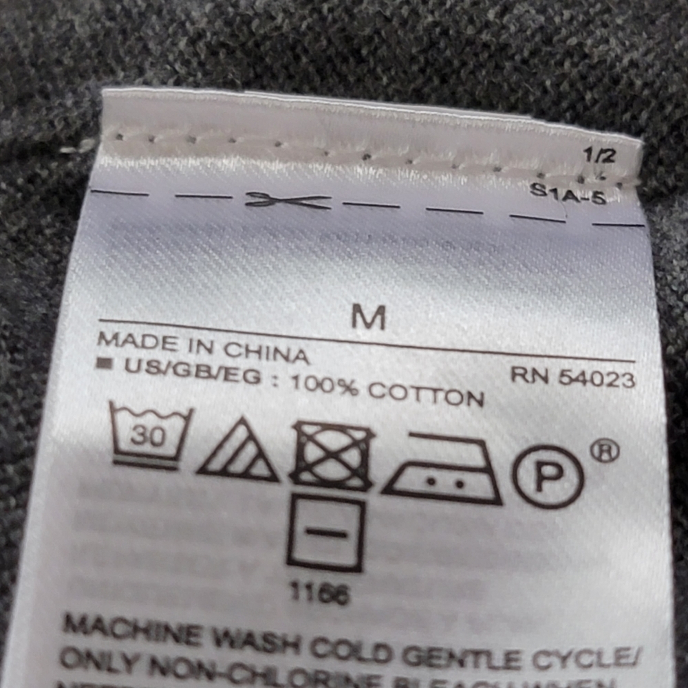 Gap Button Down Crew Neck Gray Cardigan Size Medi… - image 5